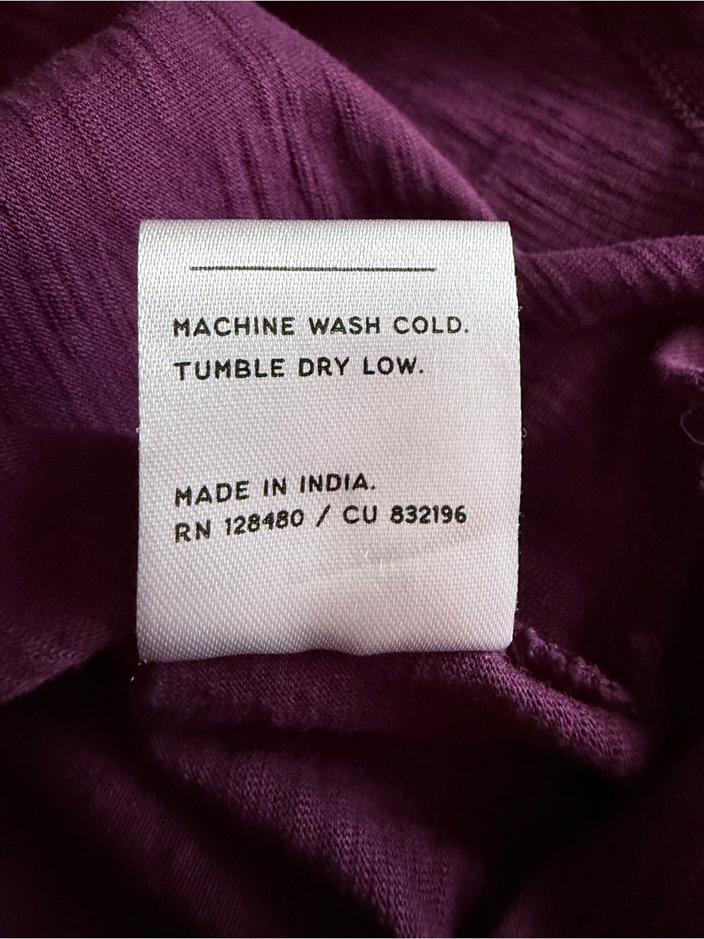 Pact Organic Tie Waist Dress Cotton Slub Purple Womens M Pockets 3/4 Sleeve Soft - Picture 8 of 12